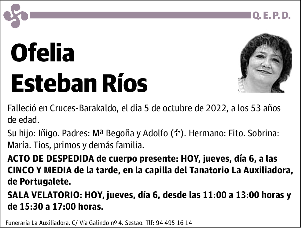 Ofelia Esteban Ríos