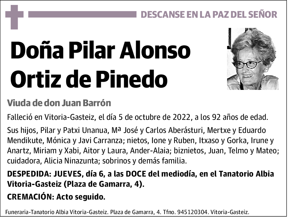 Pilar Alonso Ortiz De Pinedo