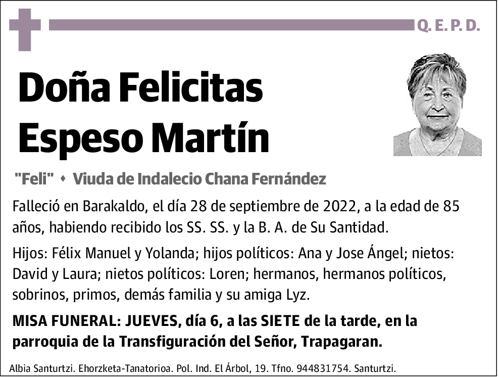 Felicitas Espeso Martín