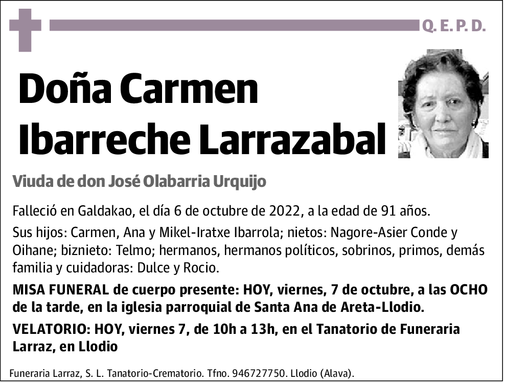 Carmen Ibarreche Larrazabal