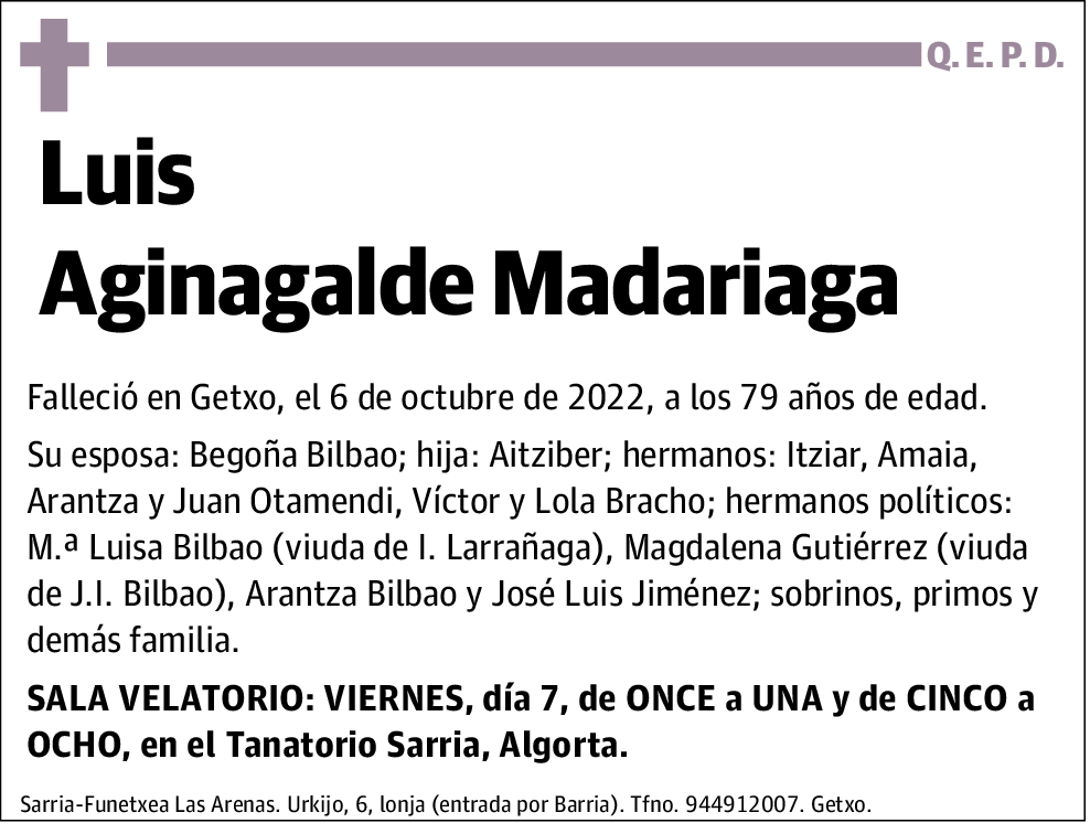 Luis Aginagalde Madariaga