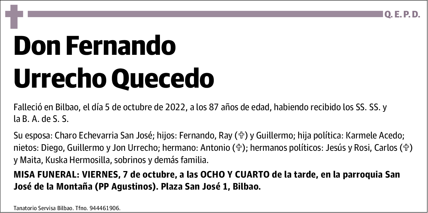 Fernando Urrecho Quecedo