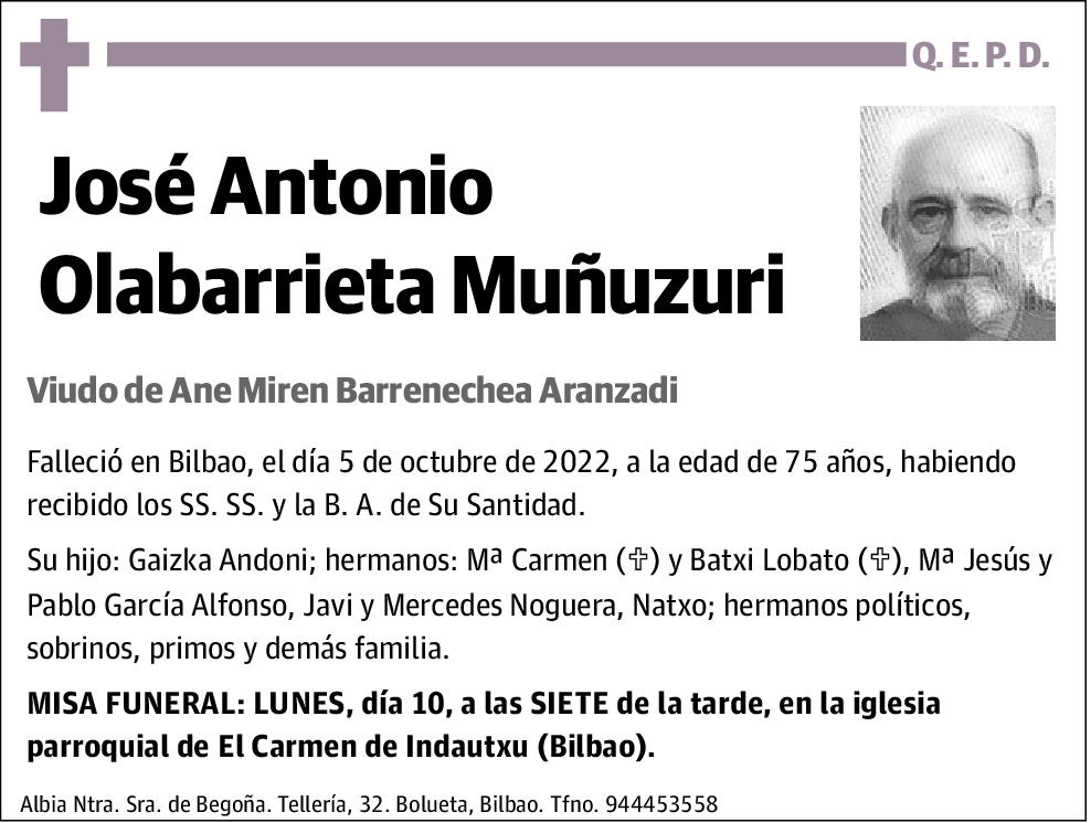 José Antonio Olabarrieta Muñuzuri