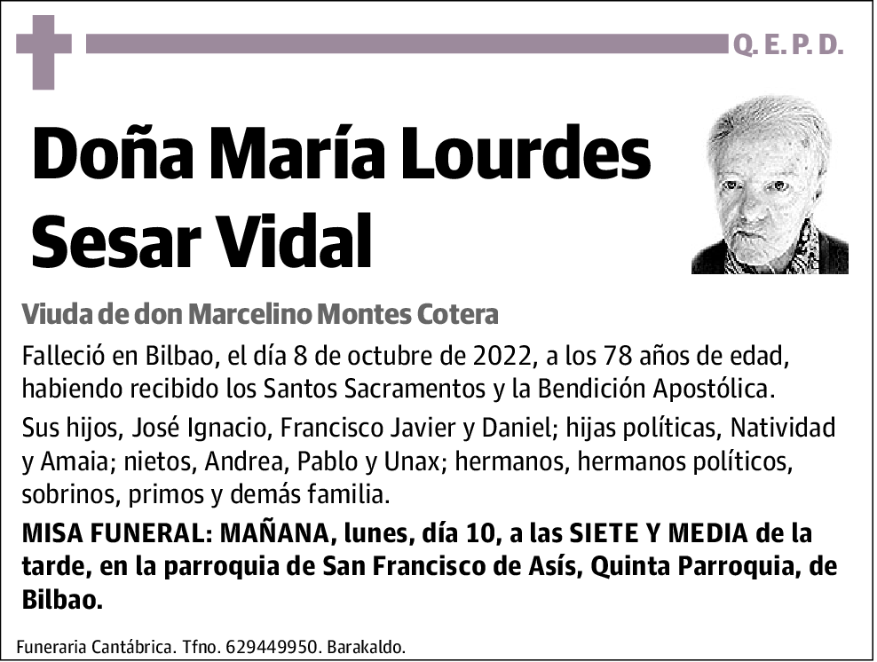 María Lourdes Sesar Vidal