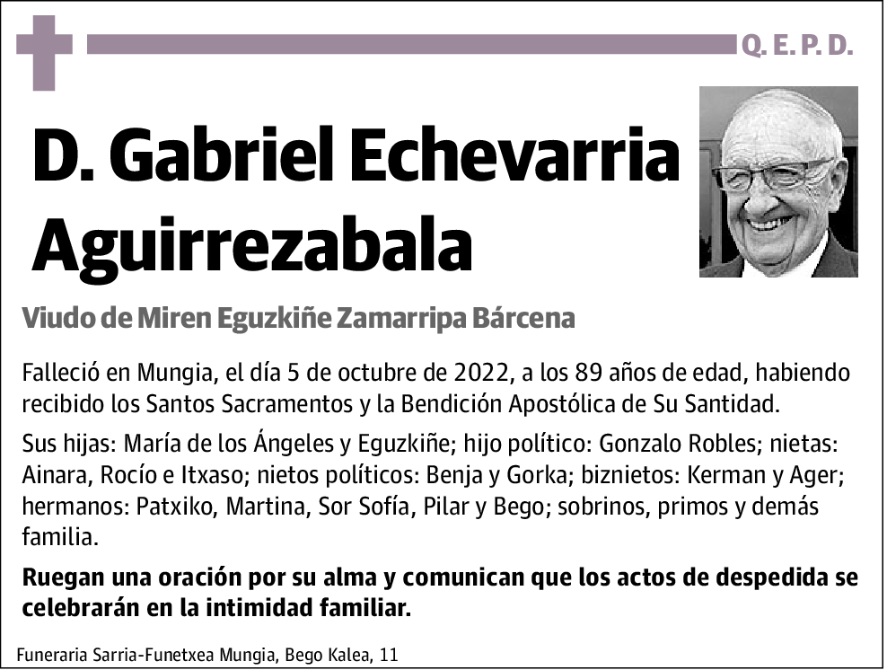 Gabriel Echevarria Aguirrezabal