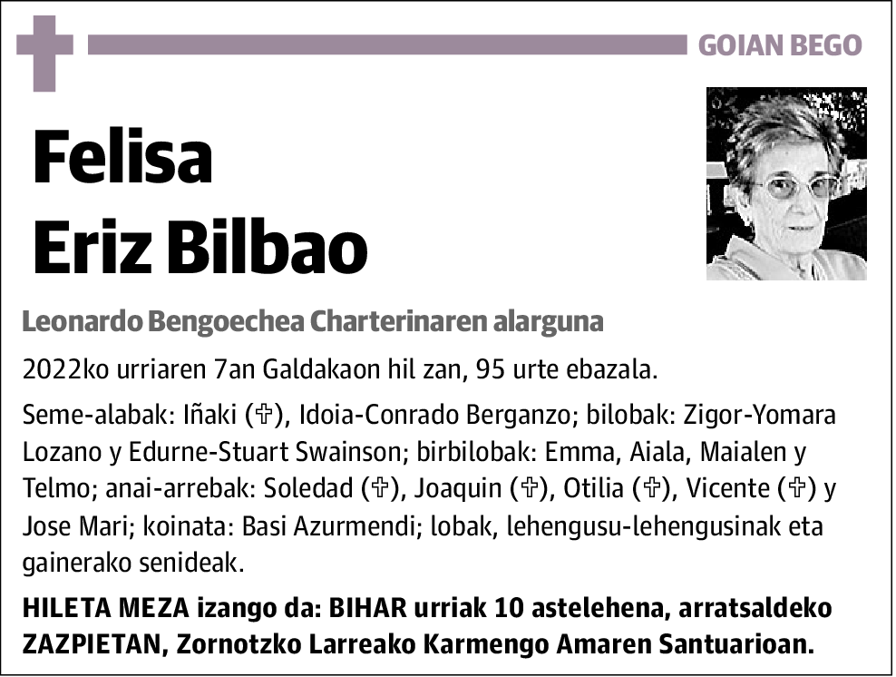 Felisa Eriz Bilbao