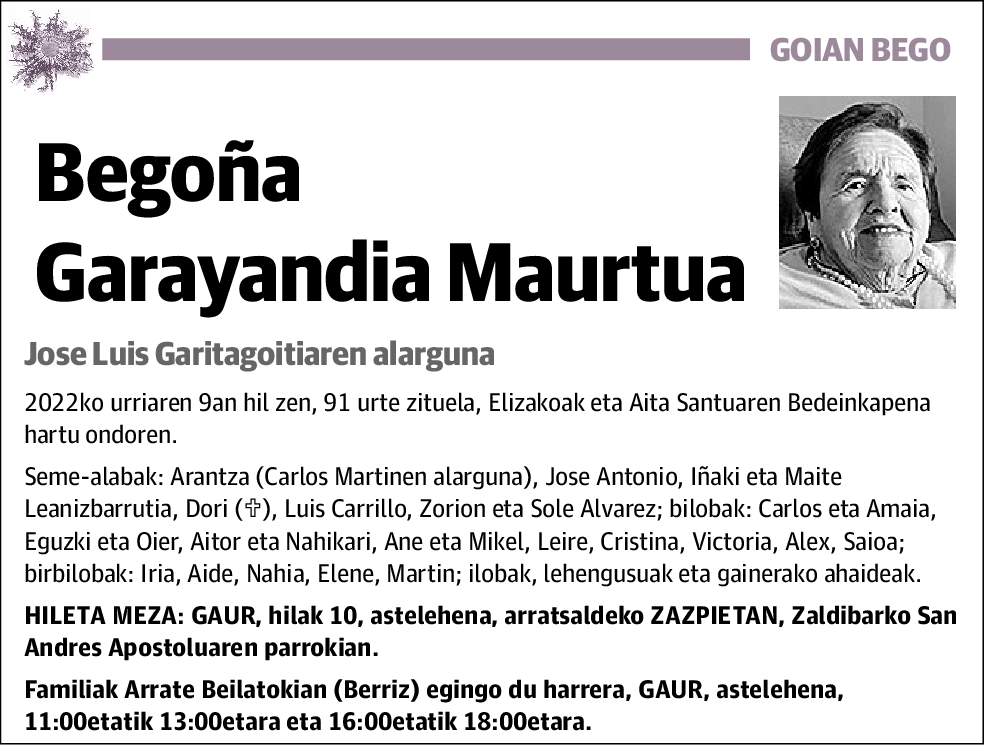 Begoña Garayandia Maurtua