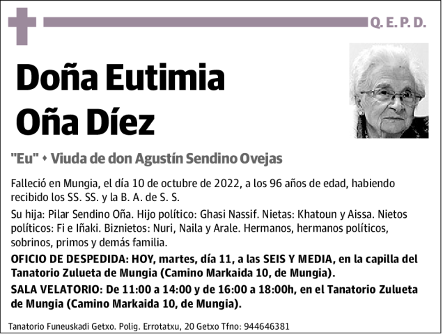 Eutimia Oña Díez