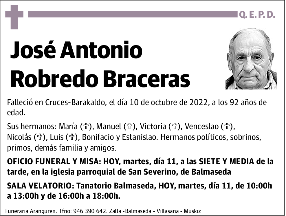 José Antonio Robredo Braceras