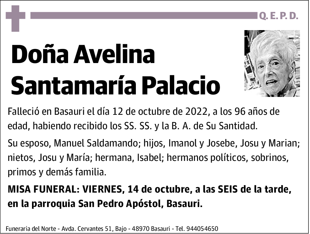 Avelina Santamaría Palacio