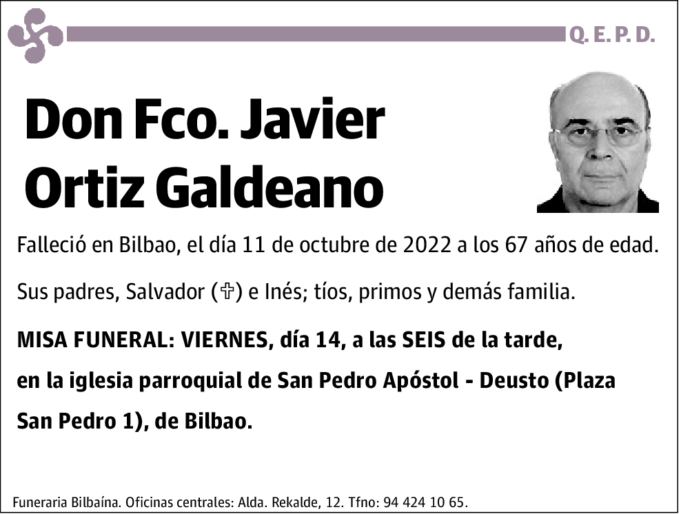 Fco. Javier Ortiz Galdeano