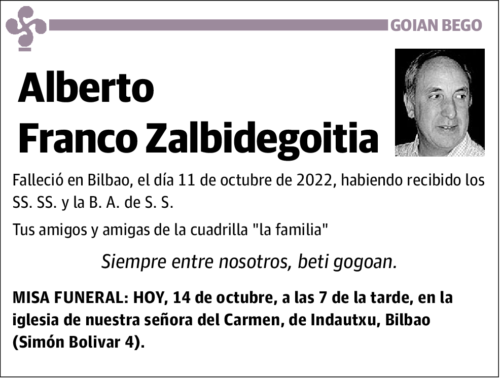 Alberto Franco Zalbidegoitia