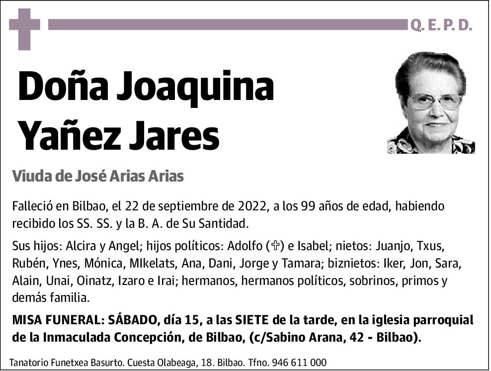 Joaquina Yañez Jares