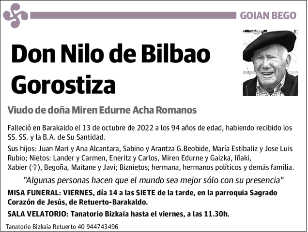 Nilo de Bilbao Gorostiza