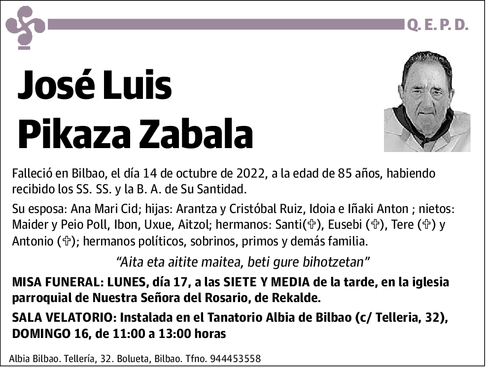 José Luis Picaza Zabala