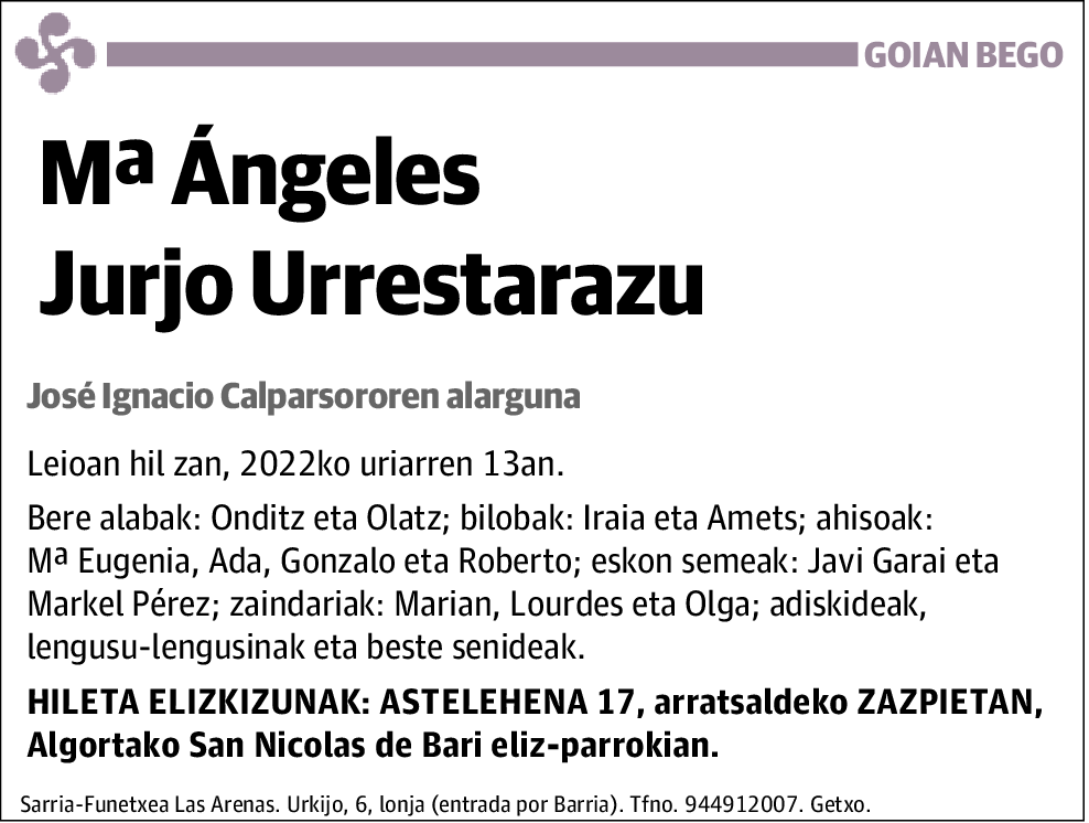 María Ángeles Jurjo Urrestarazu