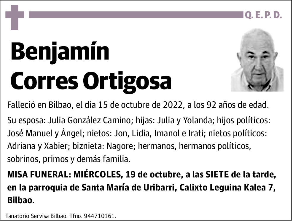 Benjamín Corres Ortigosa