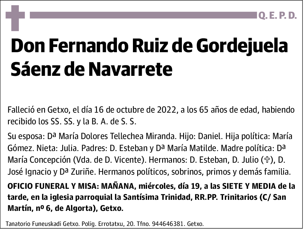 Fernando Ruiz de Gordejuela Sáenz de Navarrete