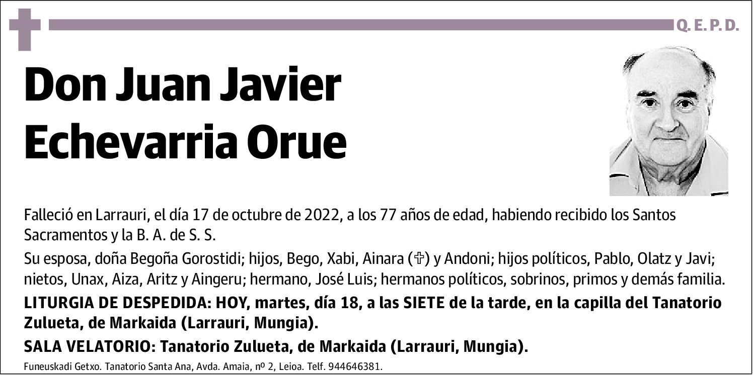 Juan Javier Echevarria Orue