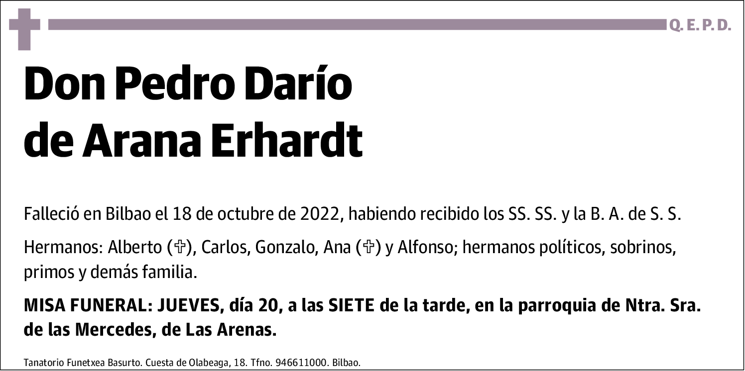 Pedro Darío de Arana Erhardt