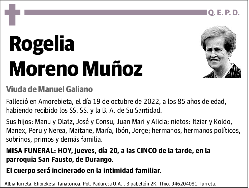 Rogelia Moreno Muñoz