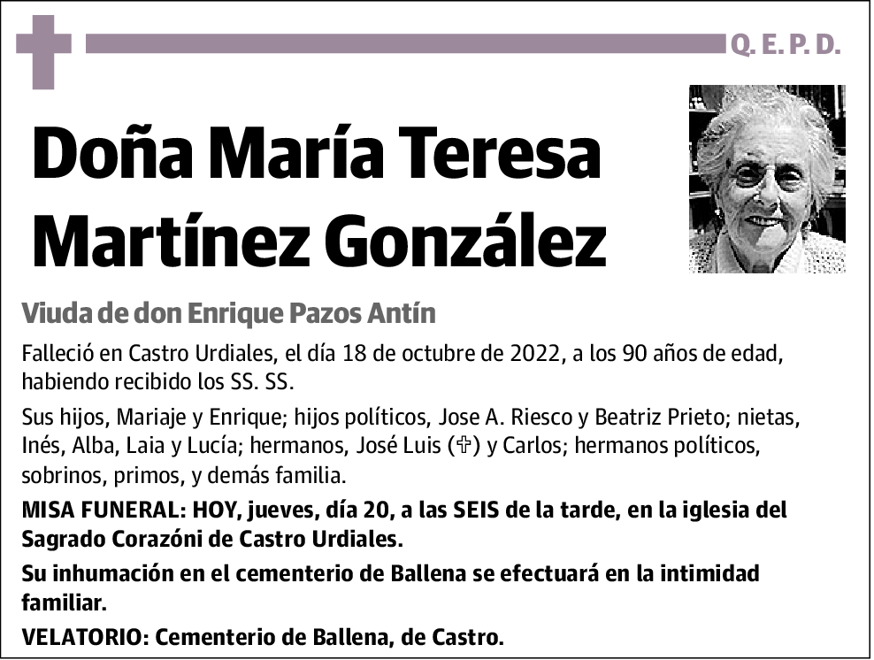 María Teresa Martínez Gonzalez