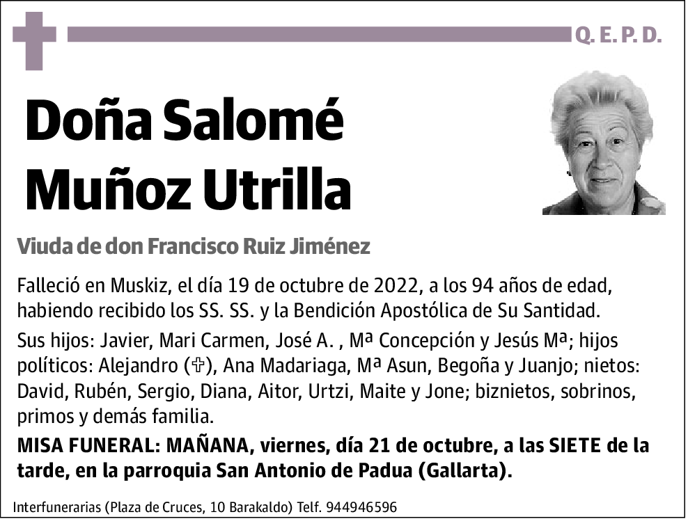 Salomé Muñoz Utrilla