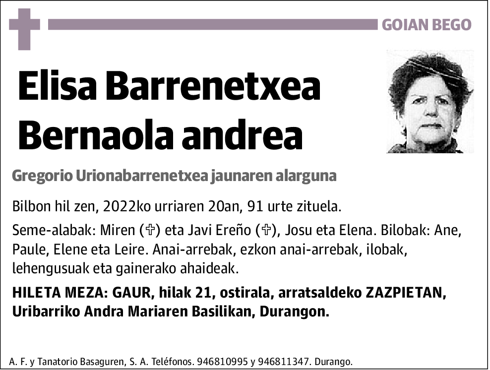 Elisa Barrenetxea Bernaola