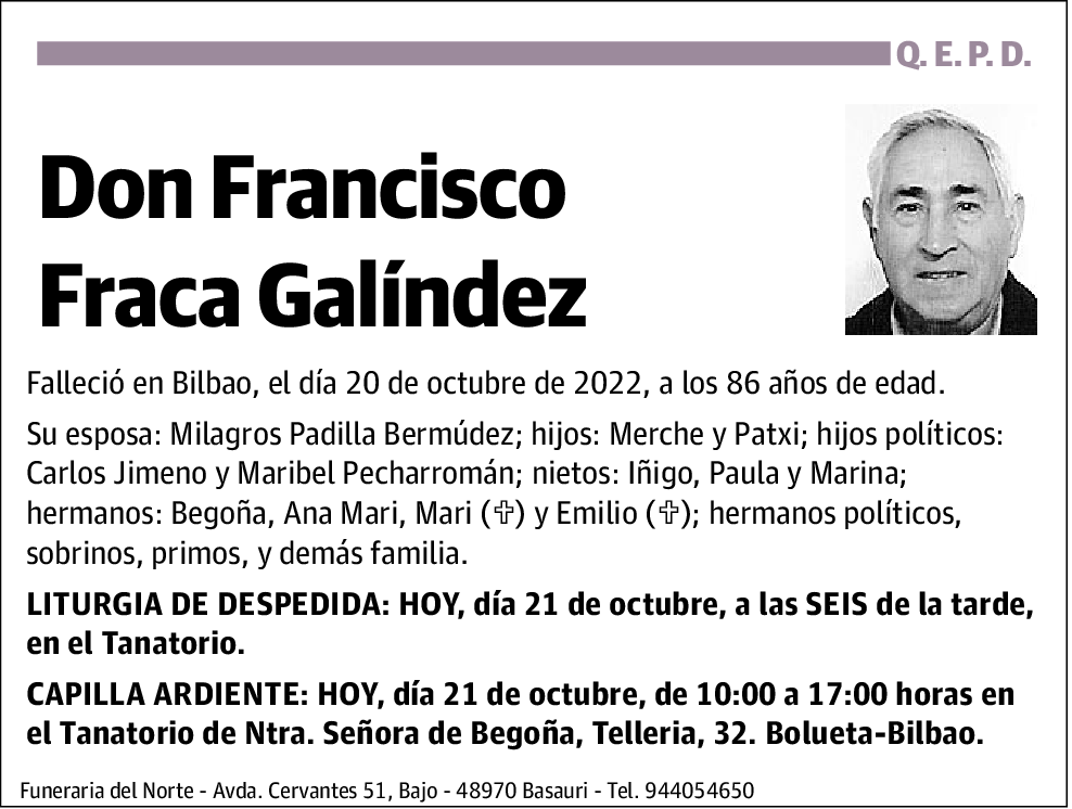 Francisco Fraca Galíndez