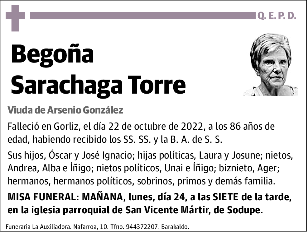 Begoña Sarachaga Torre