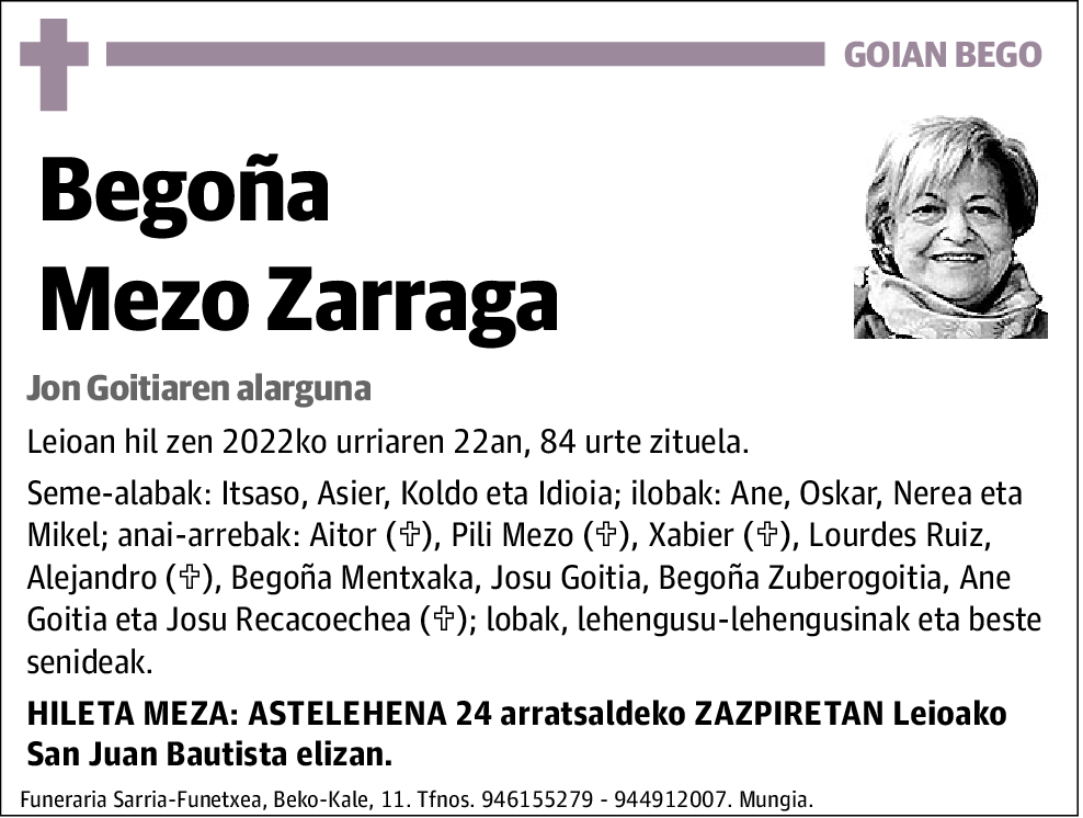 Begoña Mezo Zarraga