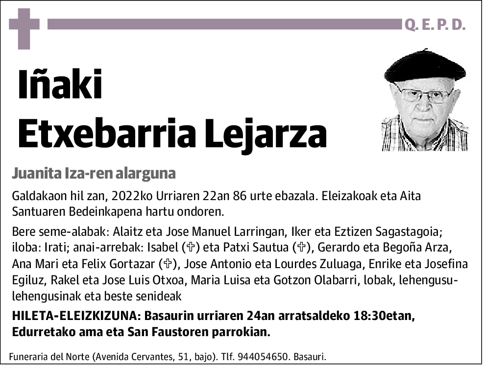 Iñaki Etxebarria Lejarza