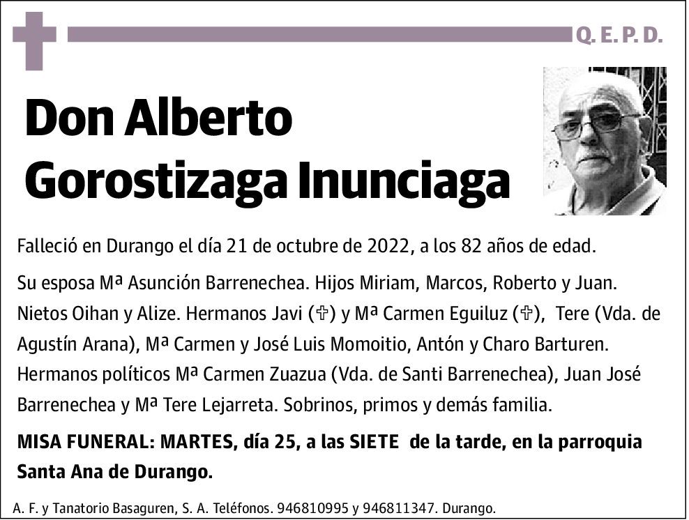 Alberto Gorostizaga Inunciaga