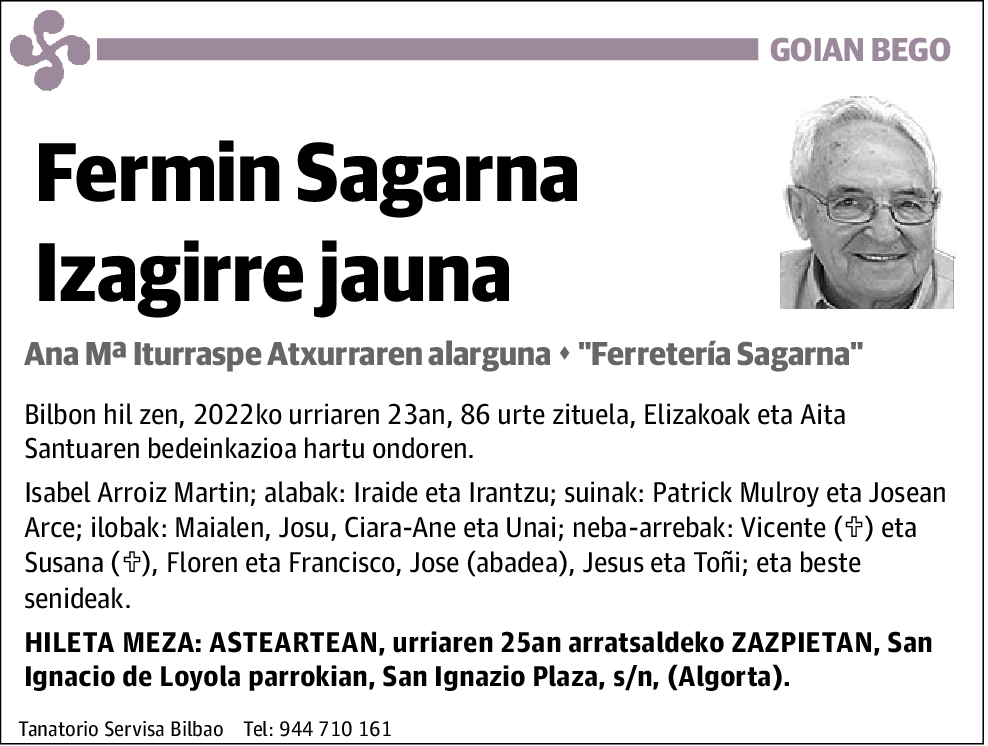 Fermin Sagarna Izagirre