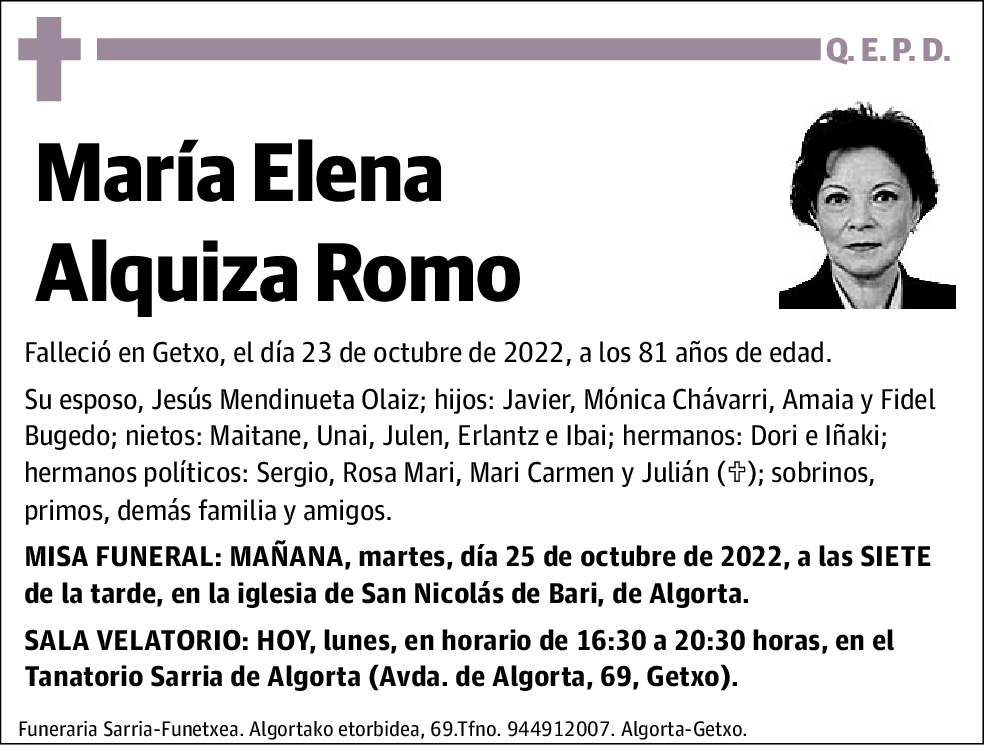 María Elena Alquiza Romo