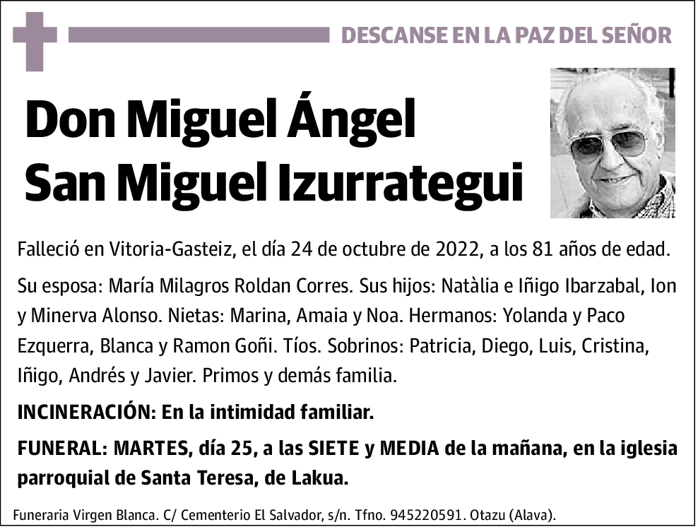 Miguel Ángel San Miguel Izurrategui
