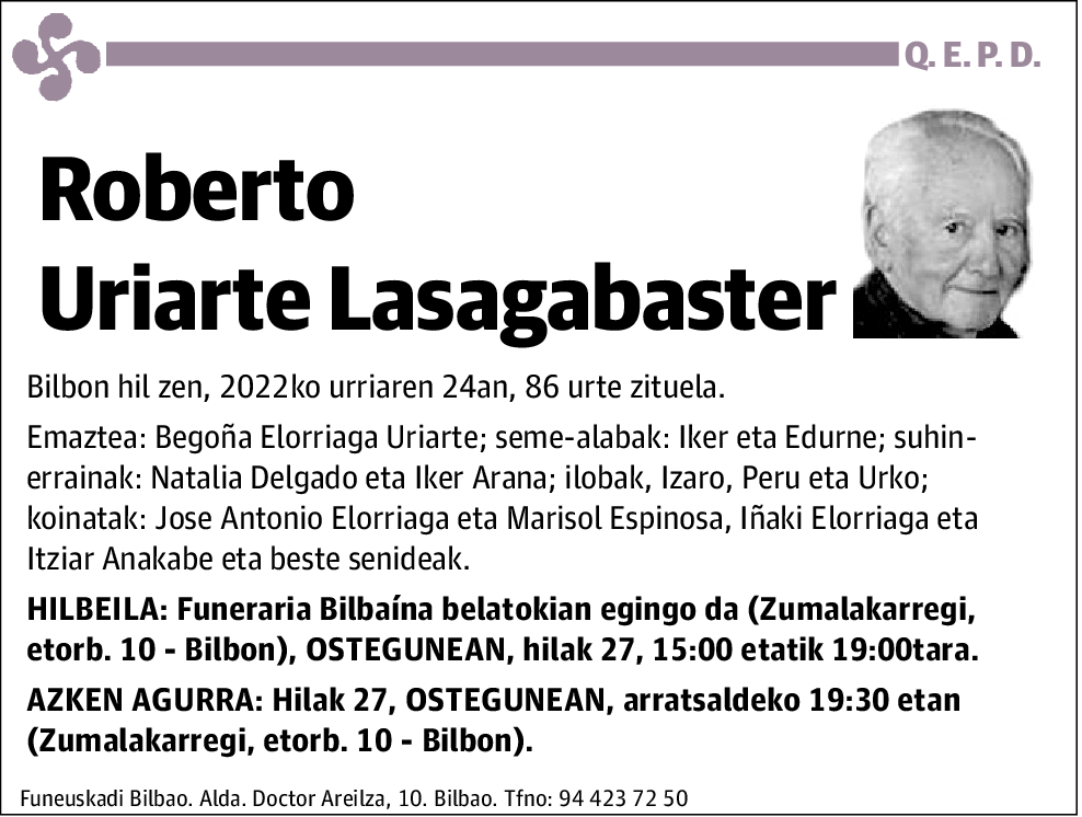 Roberto Uriarte Lasagabaster