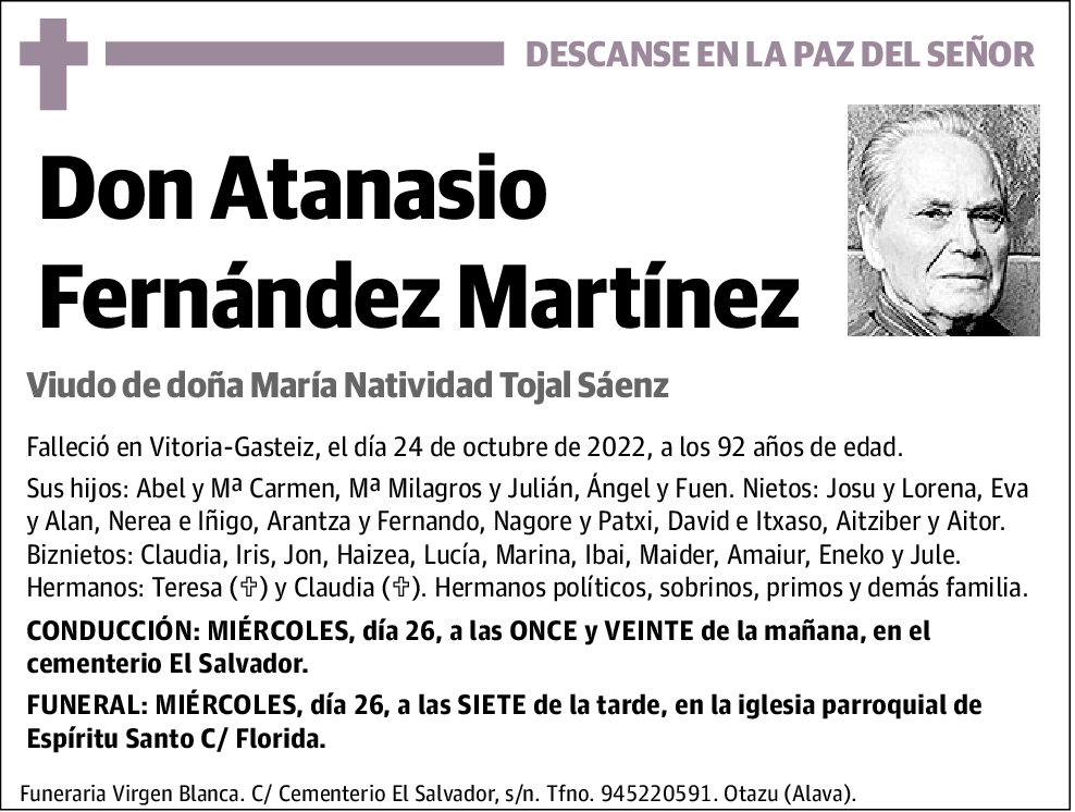 Atanasio Fernández Martínez