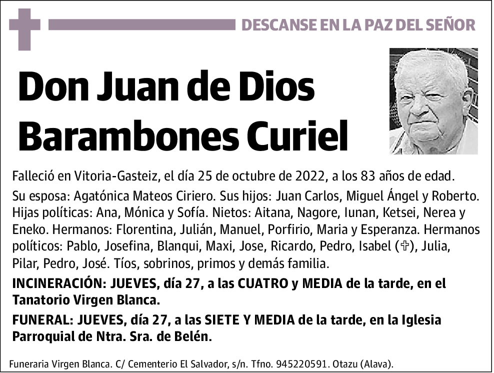 Juan de Dios Barambones Curiel