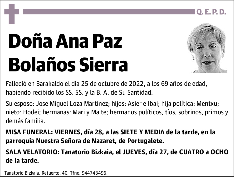 Ana Paz Bolaños Sierra