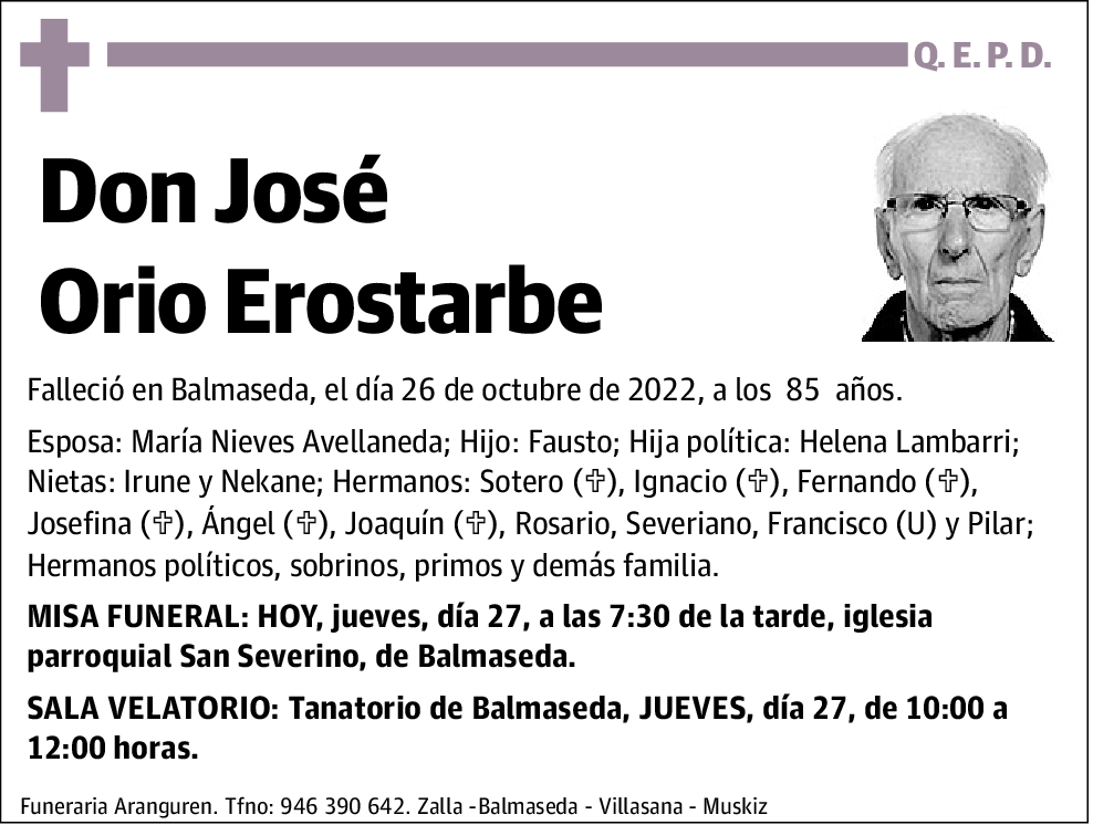 José Orio Erostarbe