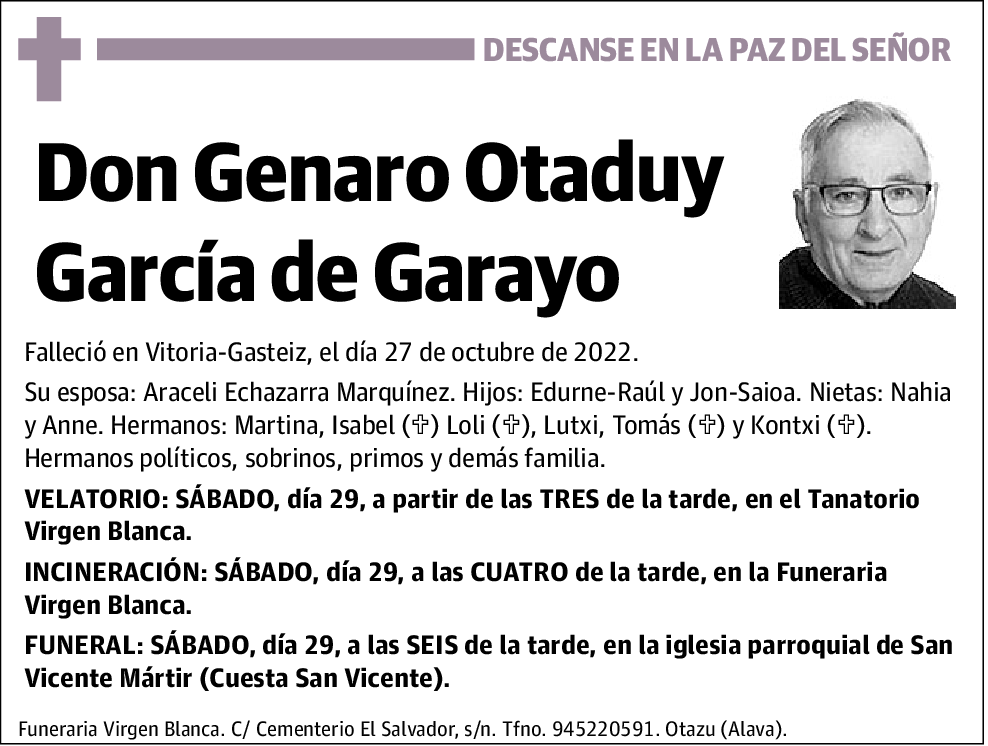 Genaro Otaduy García de Garayo