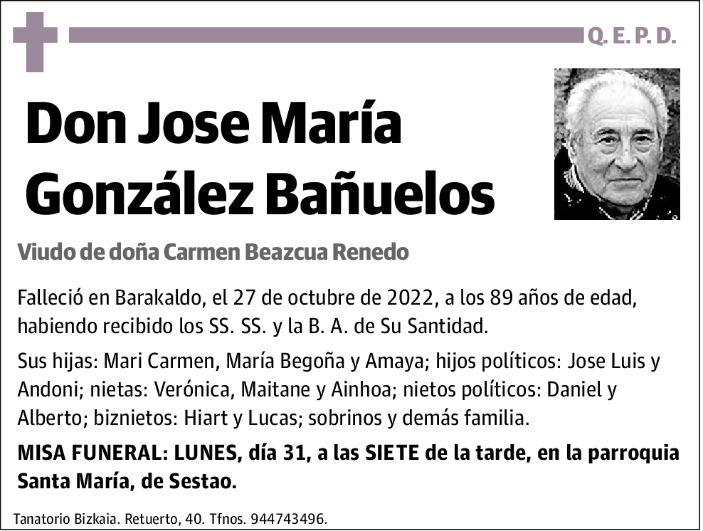 Jose María González Bañuelos