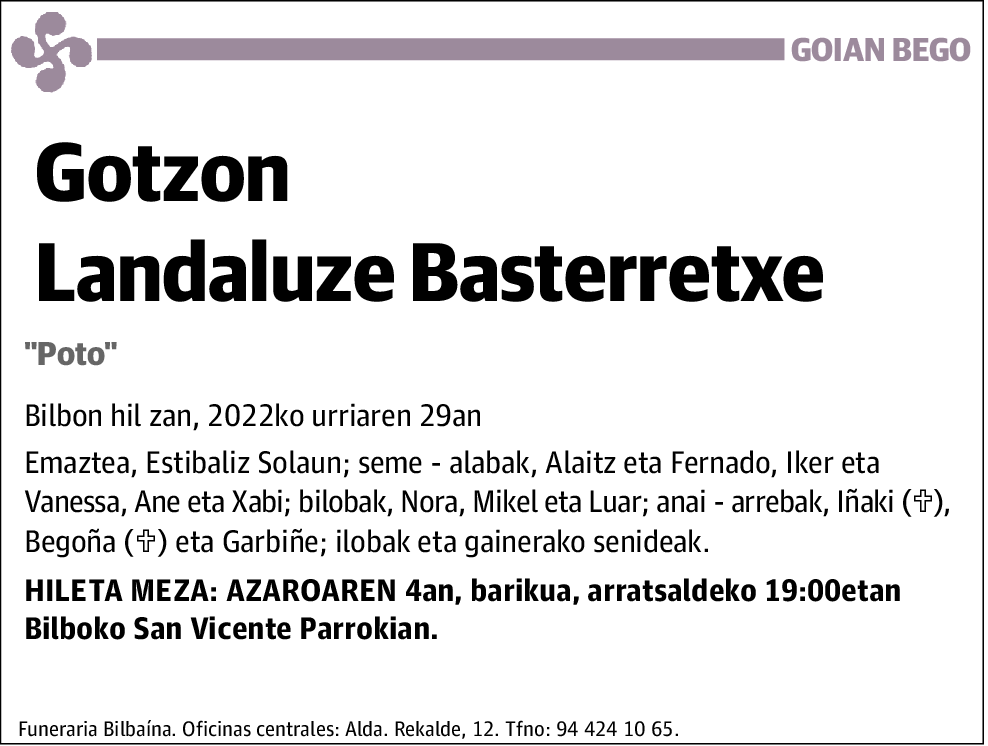 Gotzon Landaluze Basterretxe