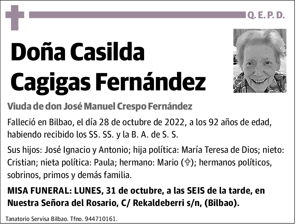 Casilda Cagigas Fernández