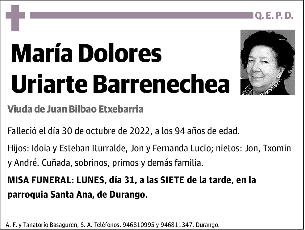 María Dolores Uriarte Barrenechea