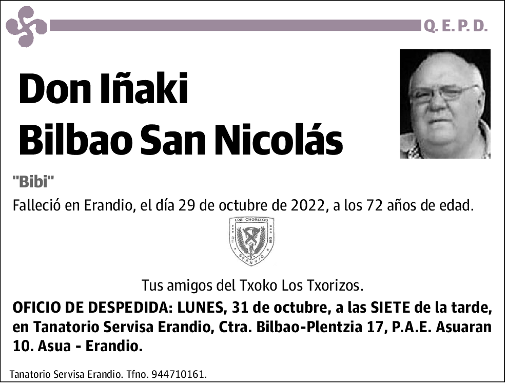 Iñaki Bilbao San Nicolás