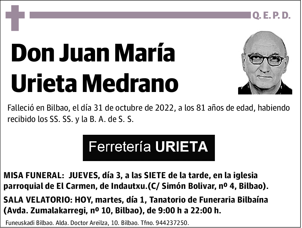 Juan María Urieta Medrano