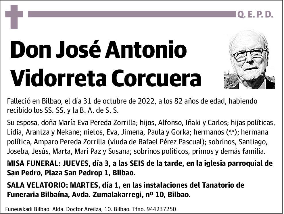 José Antonio Vidorreta Corcuera