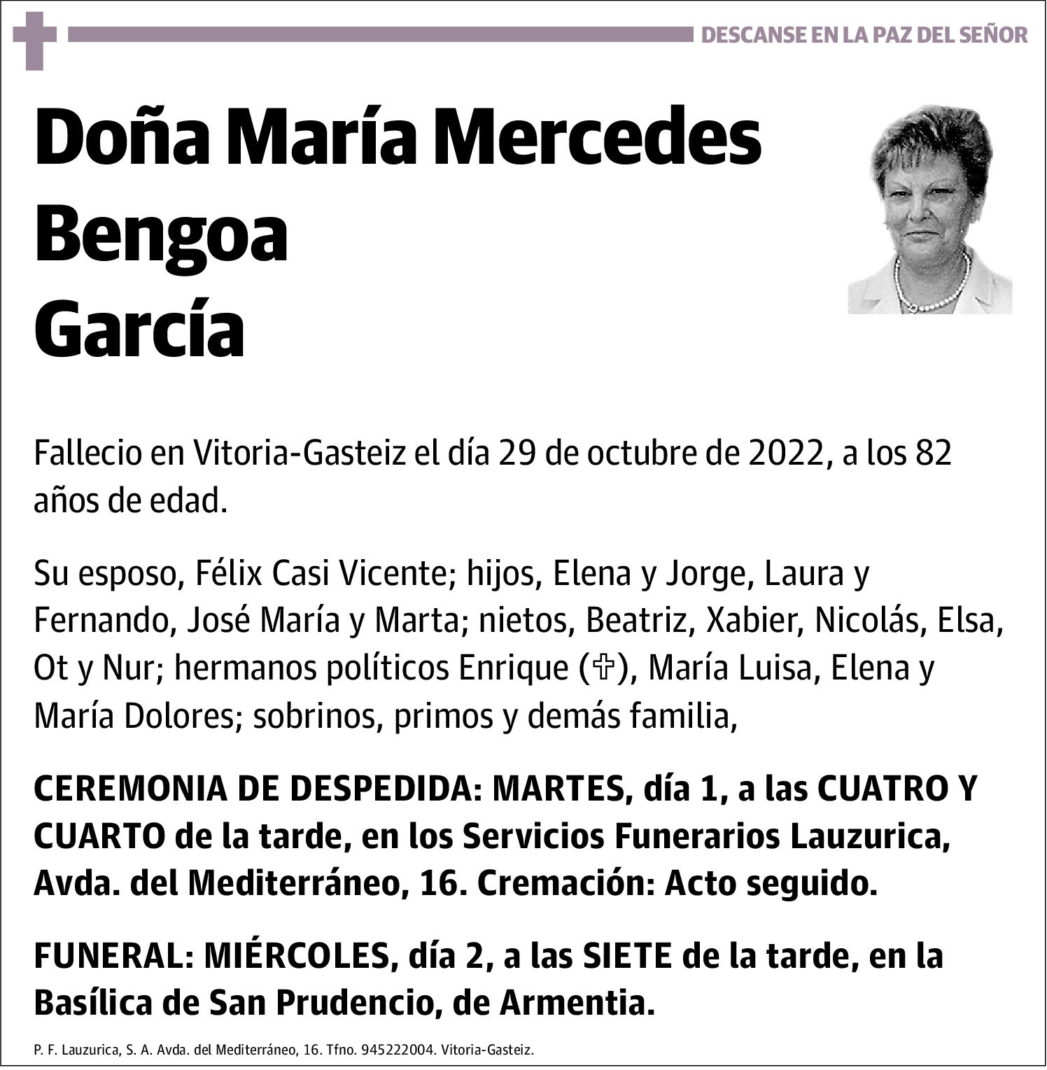 María Mercedes Bengoa García
